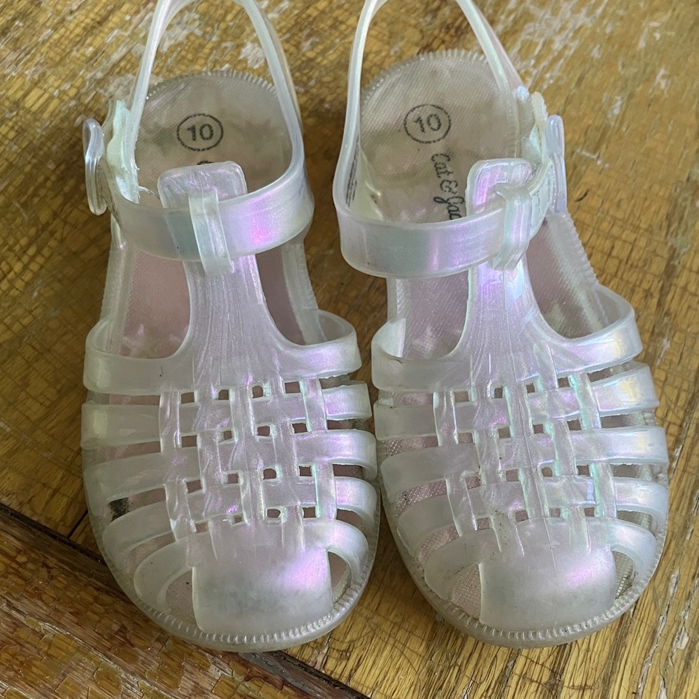 Cat & Jack Kids Shimmering Jelly Sandals